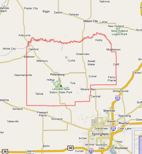 Menard County Map